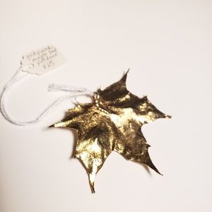 Gold Plated Maple Leaf Pendant